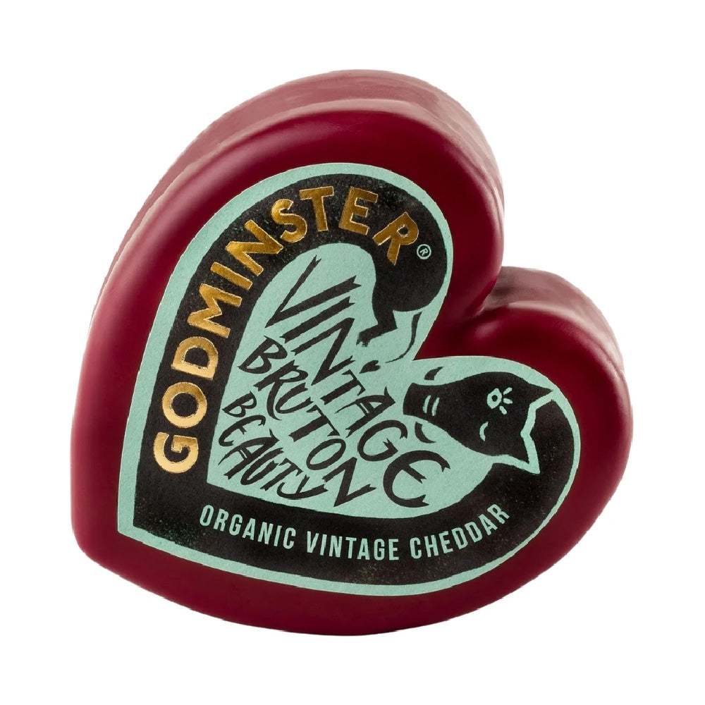 Cheddar Godminster Organic Heart (150g) - AED 29.00 - The Cheese Man Cheese