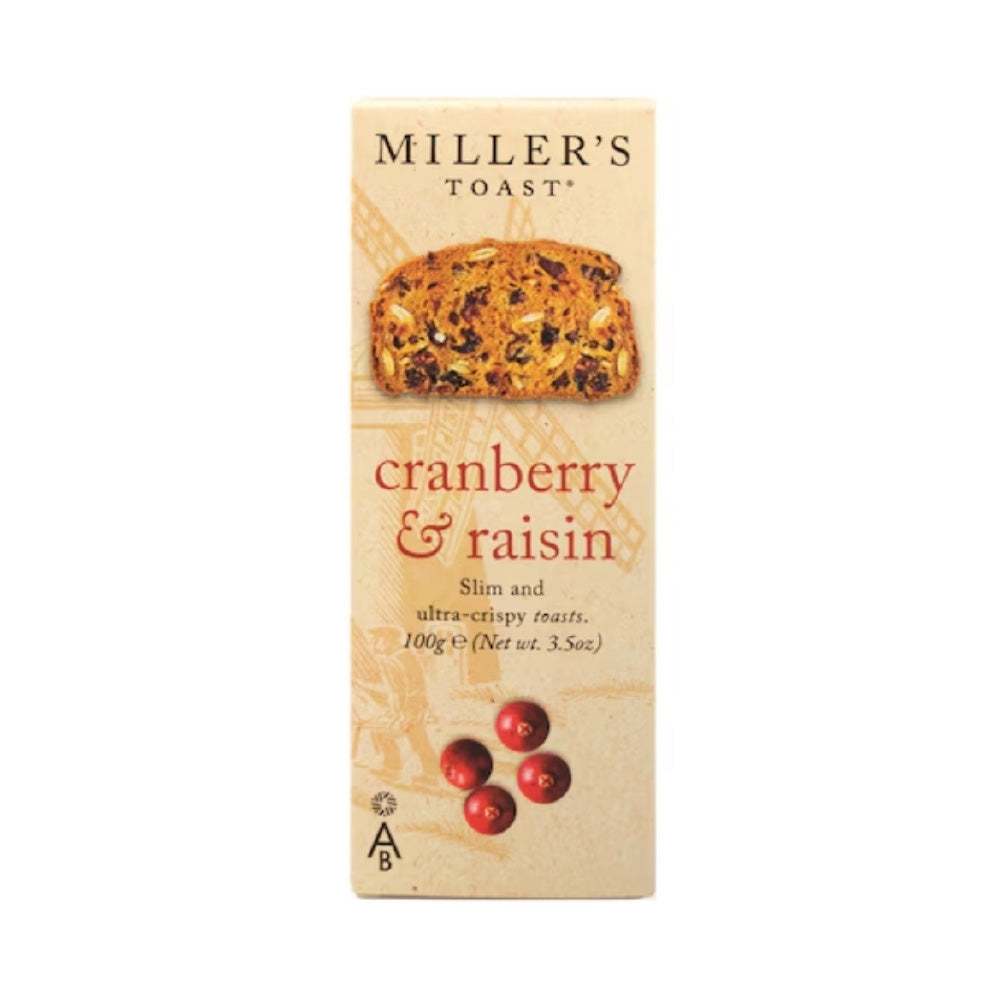 Miller's Toast Cranberry and Raisin (100g)