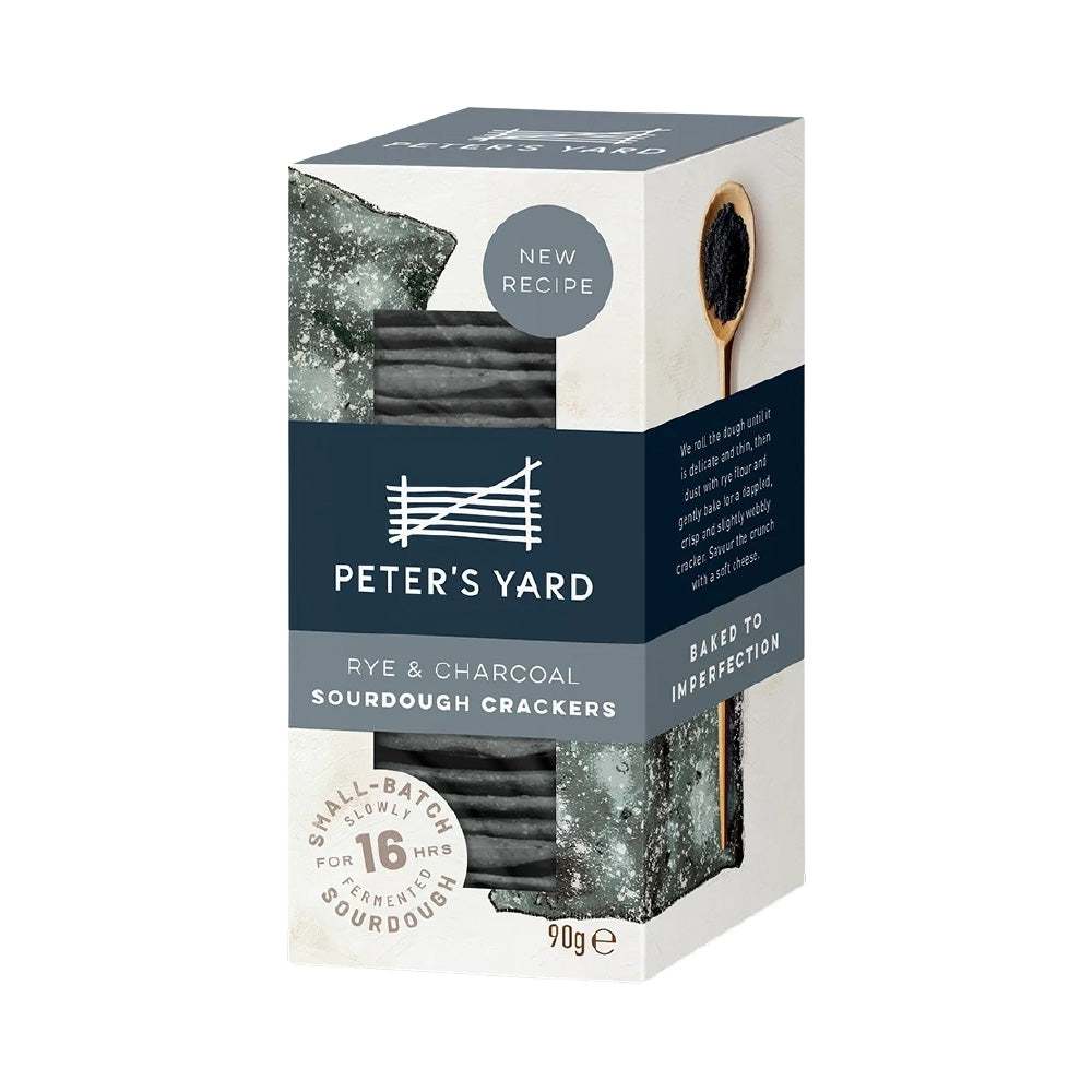 Peter's Yard Rye & Charcoal Sourdough Crackers (90g)