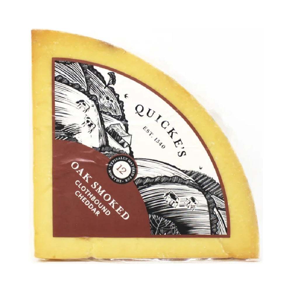 Quickes Oak Smoked Cheddar Cheese - AED 42.25 - The Cheese Man Cheese