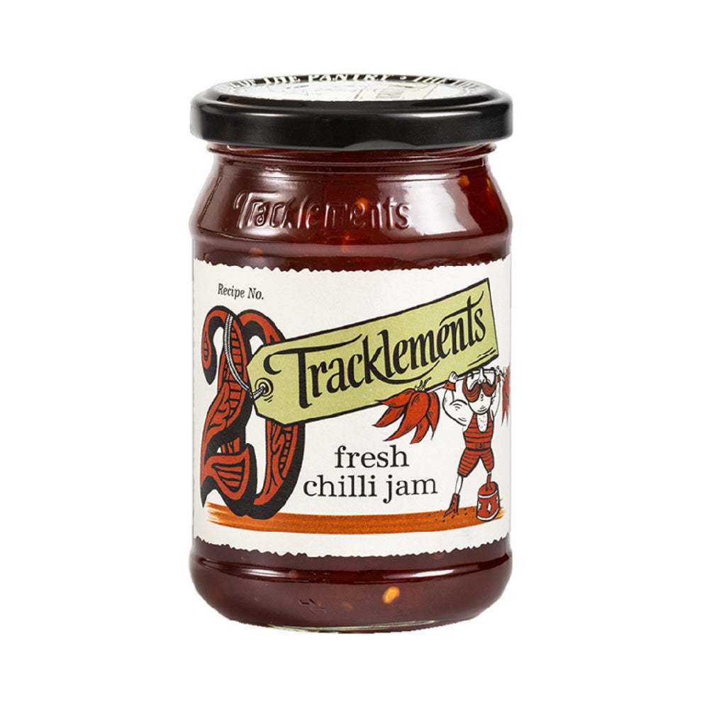 Tracklements Fresh Chilli Jam (210g) Premium Jams & Chutneys By The Cheese Man. Buy Tracklements Fresh Chilli Jam 210g Online in Dubai.