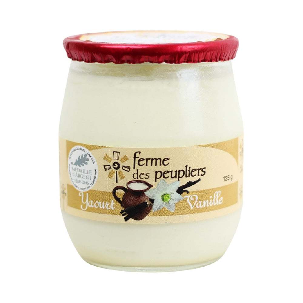 Yogurt Peupliers Vanilla (125g) Premium Yogurt By The Cheese Man. Buy Yogurt Peupliers Vanilla 125g Online in Dubai.