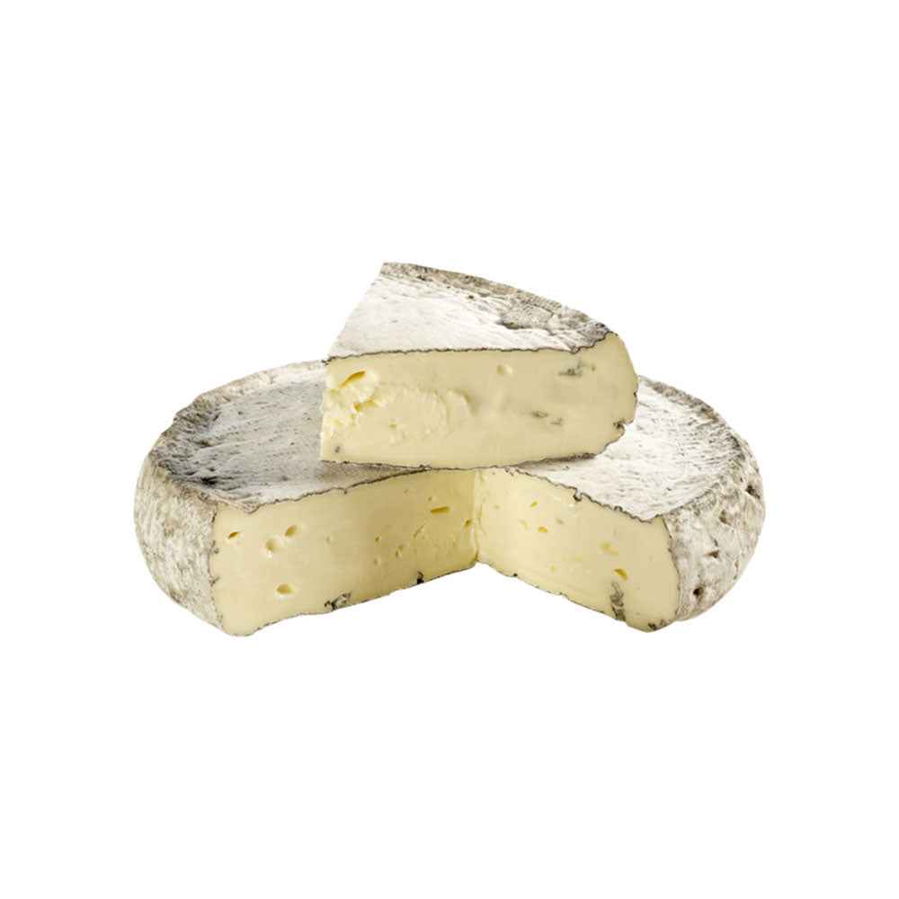 Montbriac French soft cheese with an ash-coated rind, creamy texture, and earthy flavour, ideal for gourmet cheese boards and refined cheese pairings. Available for delivery across UAE. Free delivery over AED249.