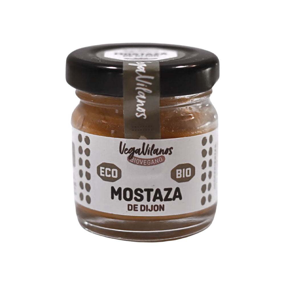 Vegavilanos Dijon Mustard 35g jar - AED 10.00 - The Cheese Man Sauces, Creams & Spreads