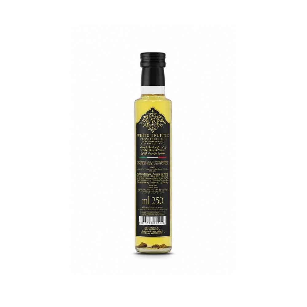White Truffle Flavoured Oil 250ml is a refined gourmet oil infused with the distinctive aroma of white truffle, beautifully packaged in a 250ml bottle for finishing and enhancing everyday recipes. Buy truffle oil Dubai from The Cheese Man UAE. Available for same-day delivery across Dubai and Abu Dhabi.