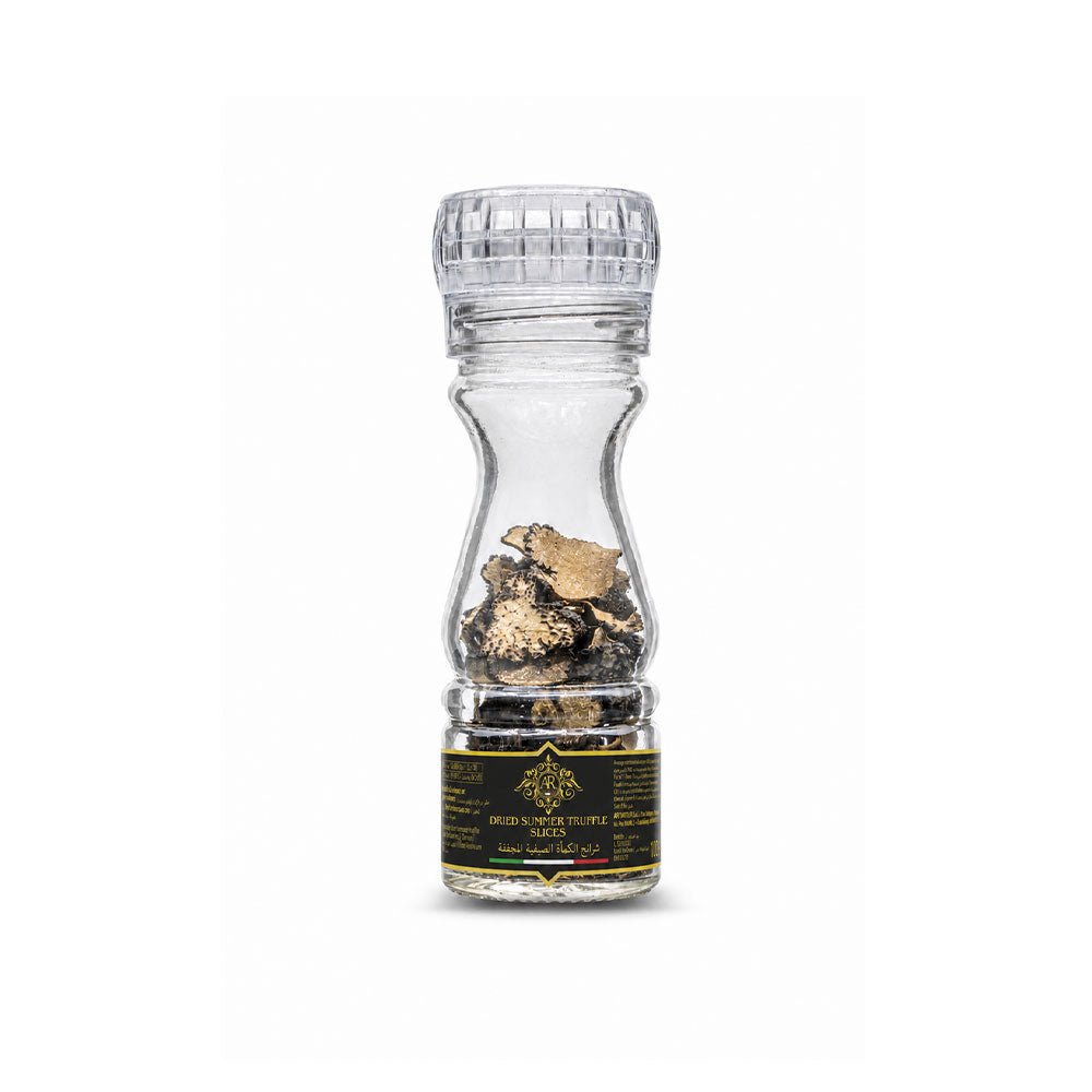 Dried Summer Truffle slices in Grinder 10g