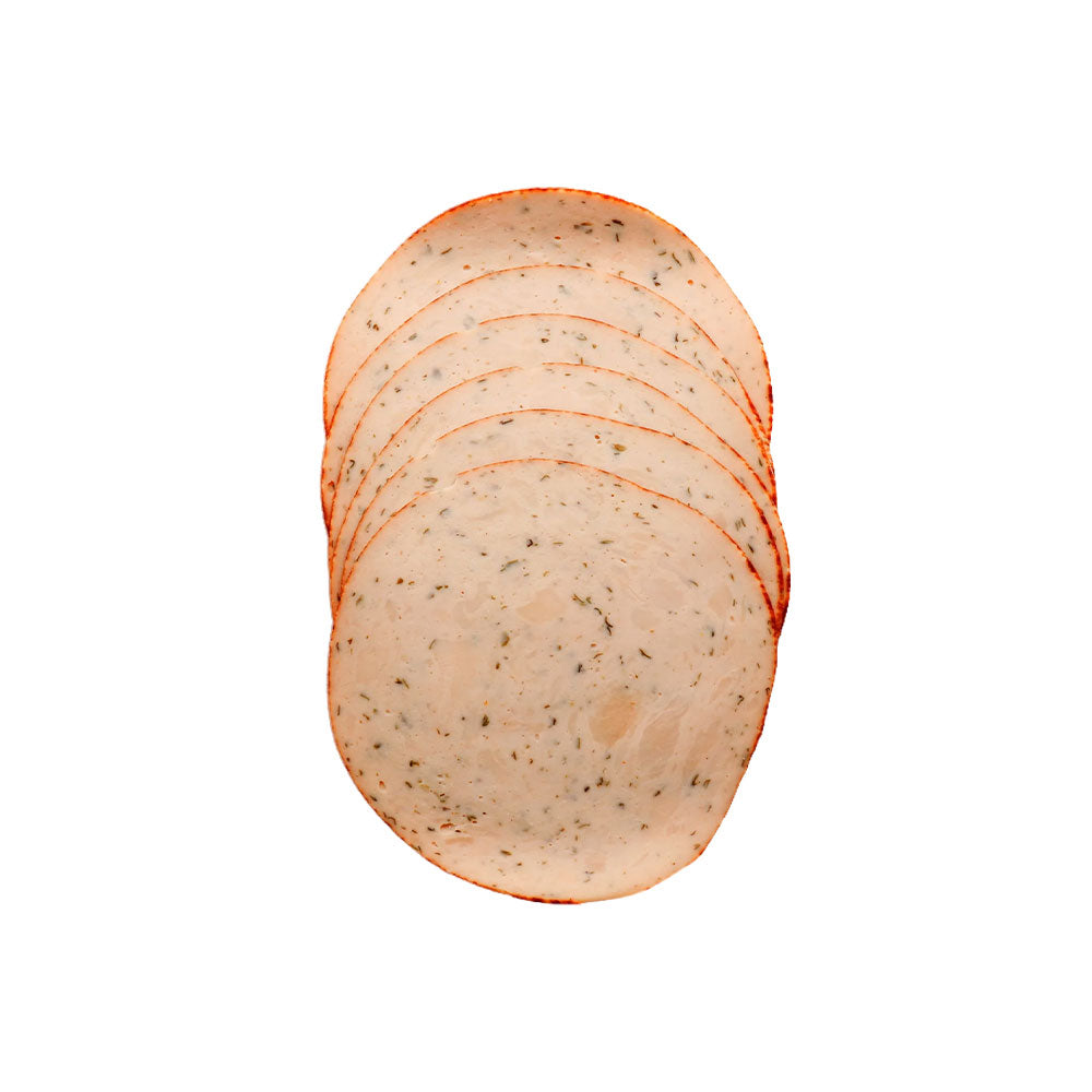 Euro Gourmet Turkey Pastrami features tender herb-seasoned slices for sandwiches, wraps, and cheese platters. Available fresh at The Cheese Man