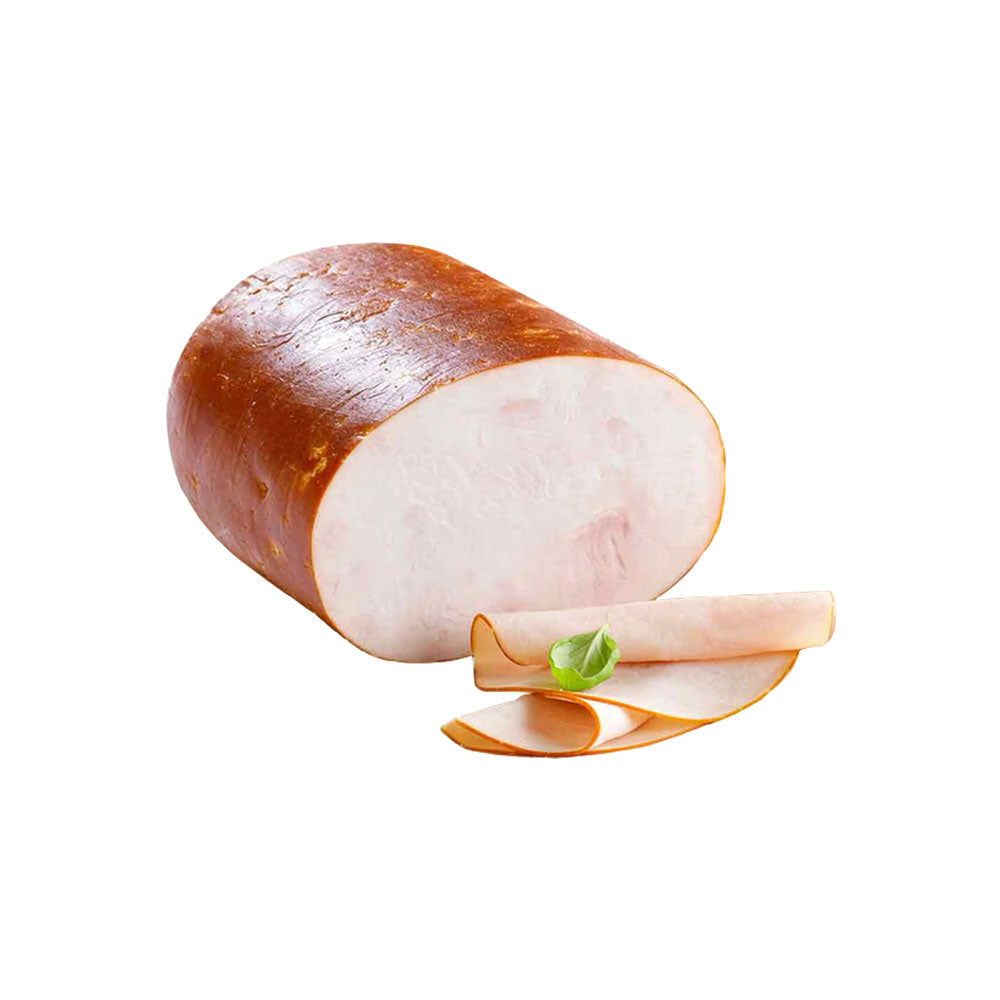 block of smoked turkey roll